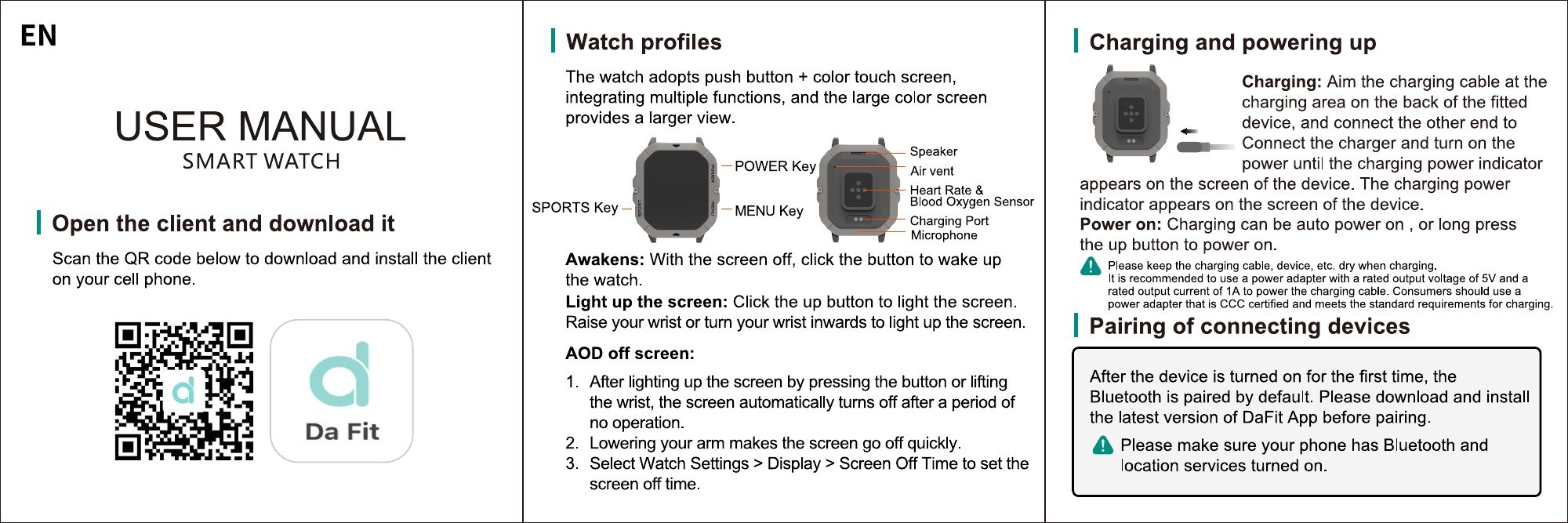 C28: Watch profiles and charging