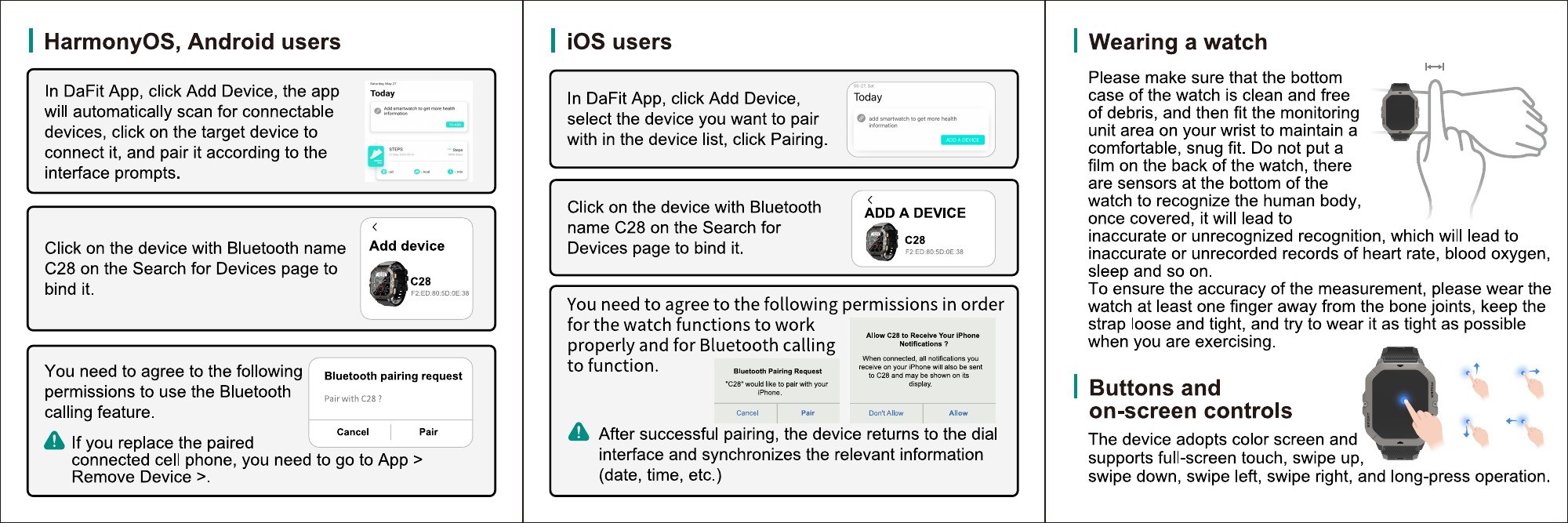 C28: Android and iPhone pairing