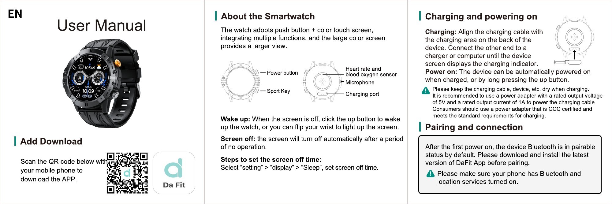 C29: Watch profiles and charging