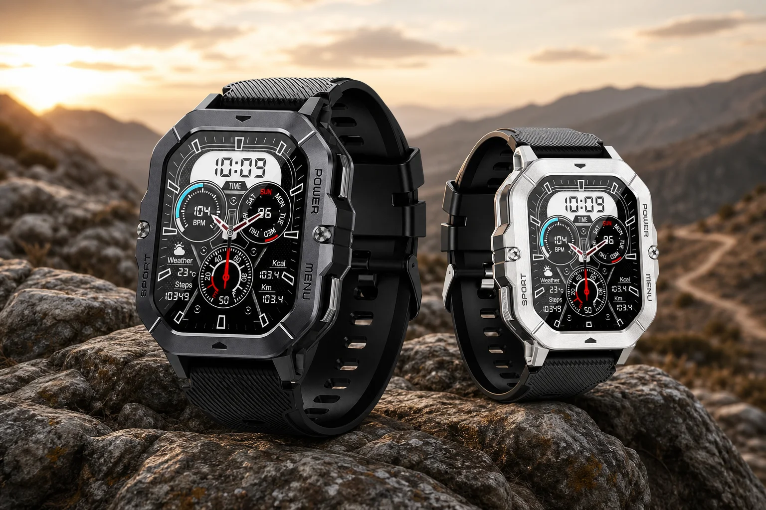 Da Fit C28 rugged smartwatch outdoors