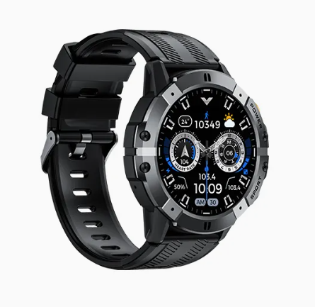 Da Fit C29 black rugged round smartwatch