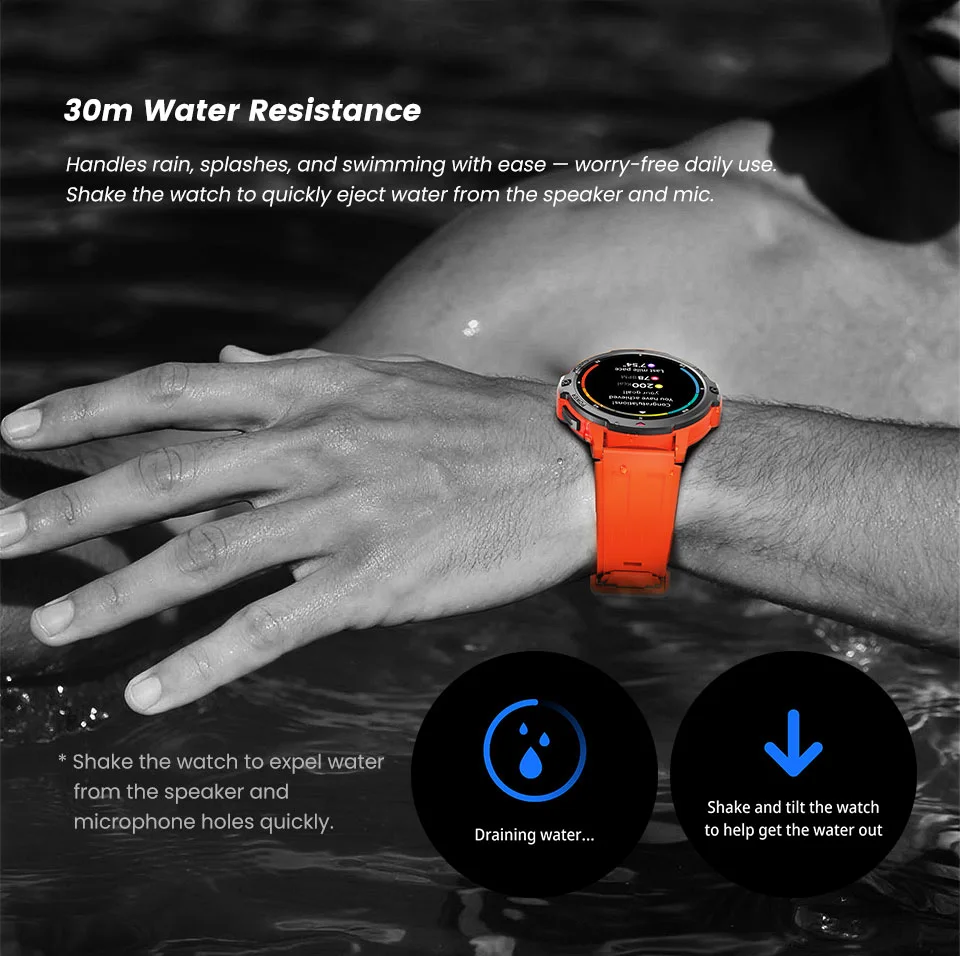 Official Da Fit C31 30 meter water resistance visual