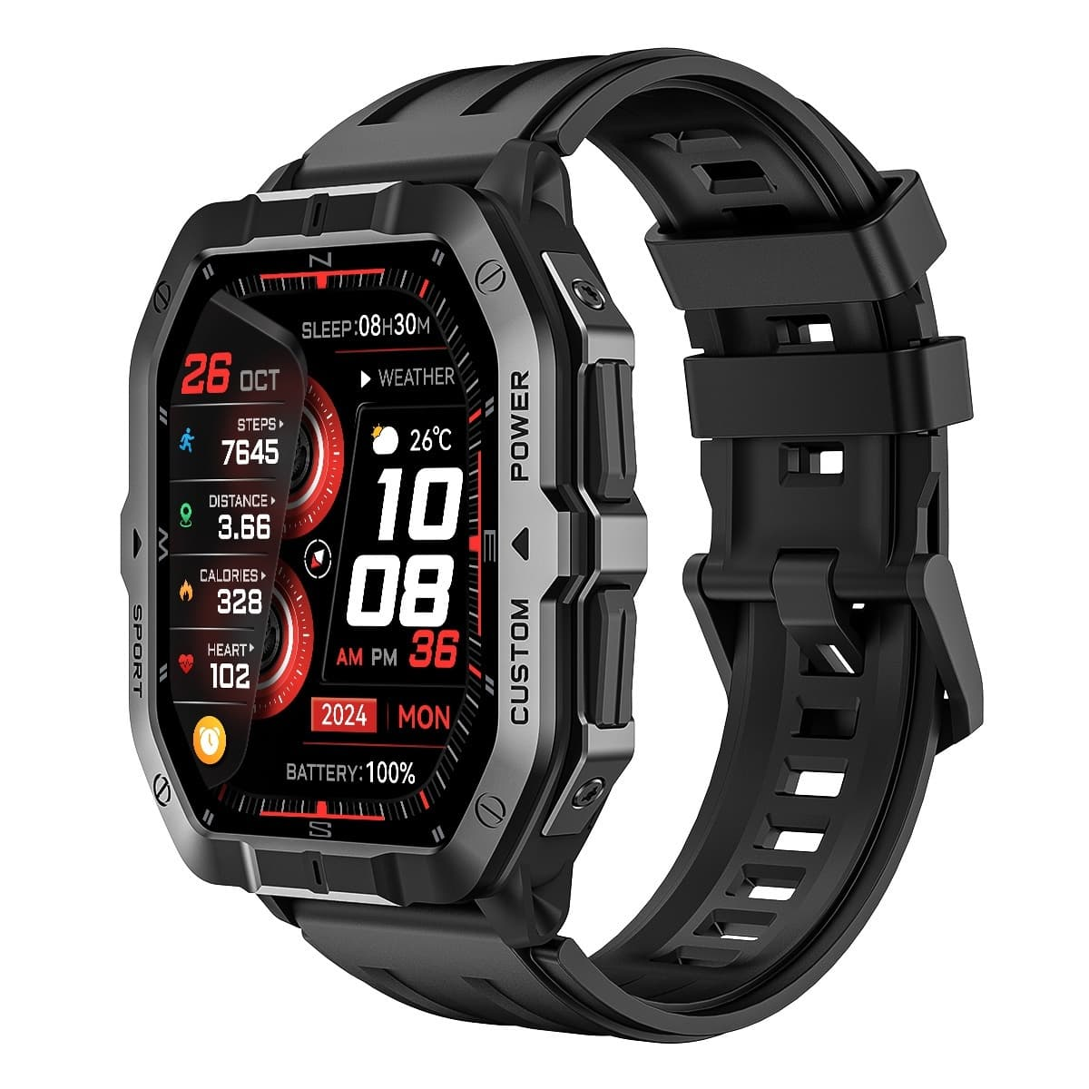 Da Fit C32 Pro black professional sports smartwatch