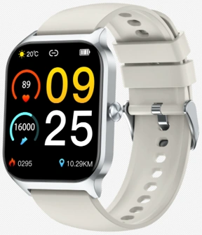Da Fit P125M black square smartwatch