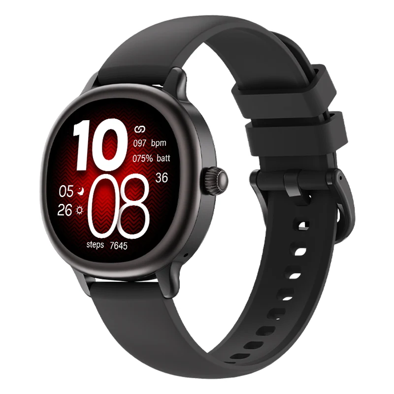 Da Fit T78 Mystery Black compact round smartwatch