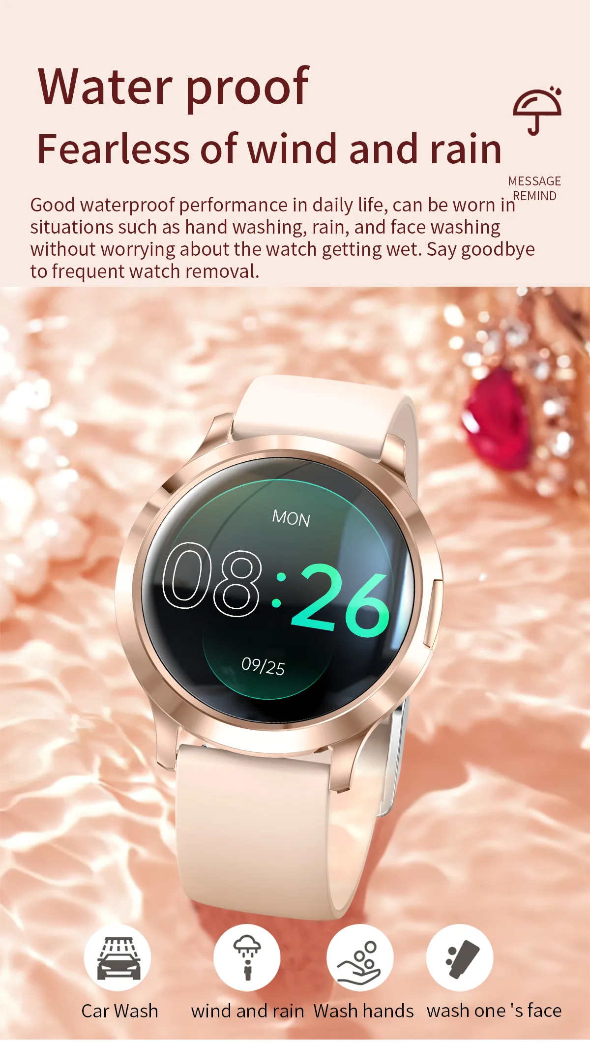 V93 raised-wrist display feature